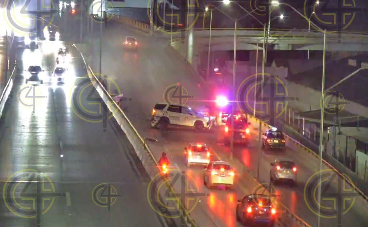 Robo con violencia en SLP desata persecución en la carretera 57; hay dos detenidos