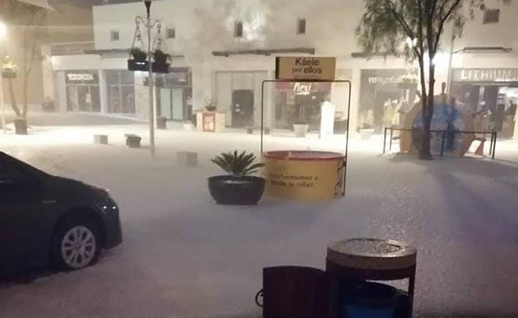 Intensa granizada daña autos y viviendas en San Miguel de Allende