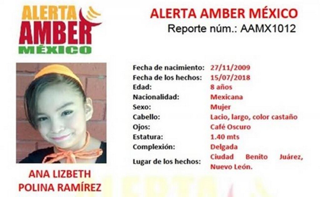  Lo que sabemos de Ana Lizbeth, la niña raptada en Nuevo León