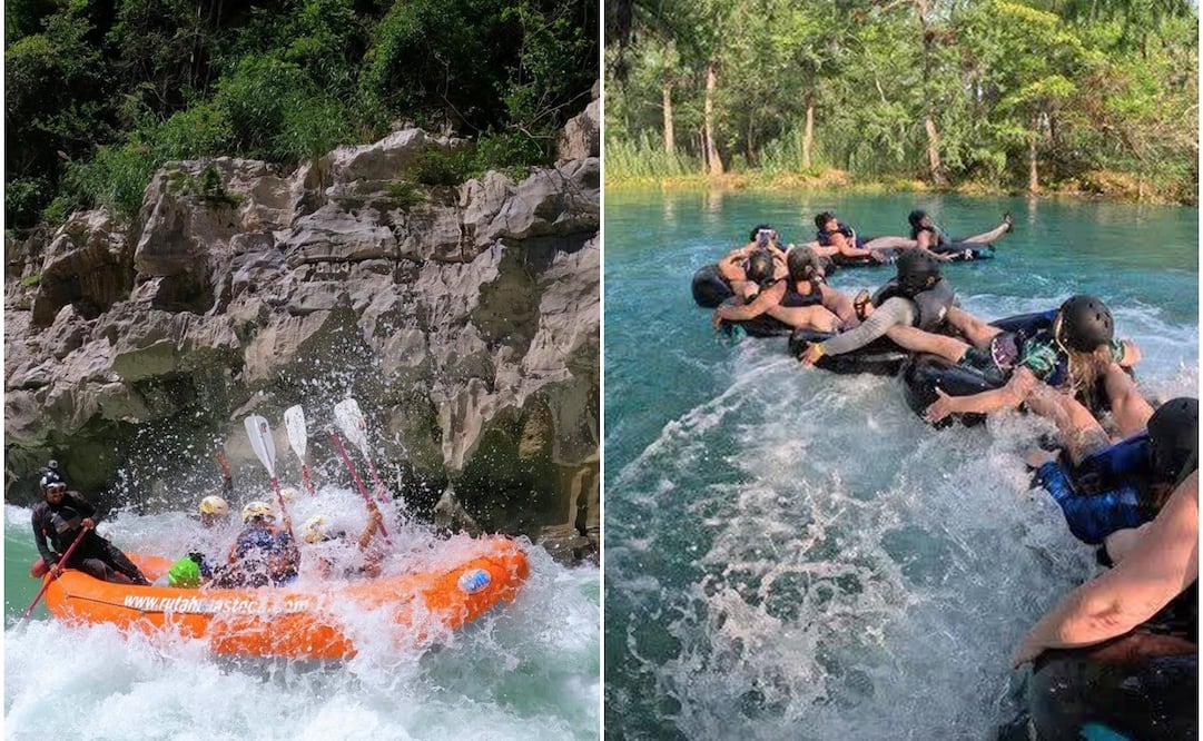 Deportes de aventura en la Huasteca potosina. Foto: FB@San Luis Potosí Turismo/FB@Huasteca Potosina