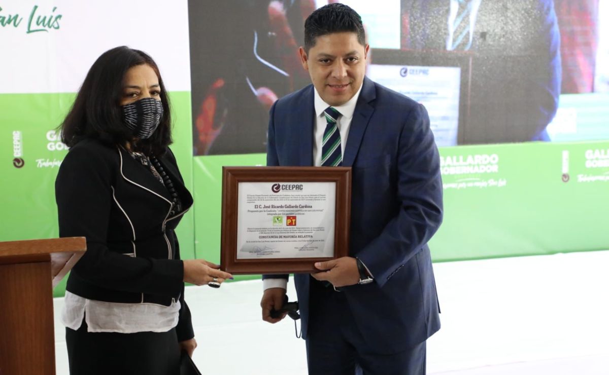 Dan constancia de mayoría a Ricardo Gallardo tras ganar elección para gobernador de SLP