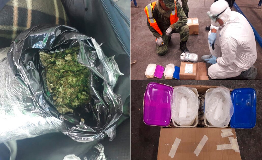 Aseguran marihuana y cristal en SLP