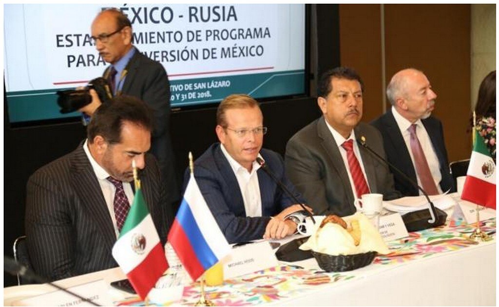 Arturo Escobar y otros diputados del Verde participaron en la Reunión de Trabajo México-Rusia. Foto: Twitter @partidoverdemex