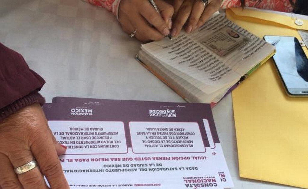 Así se registran los votos para la consulta