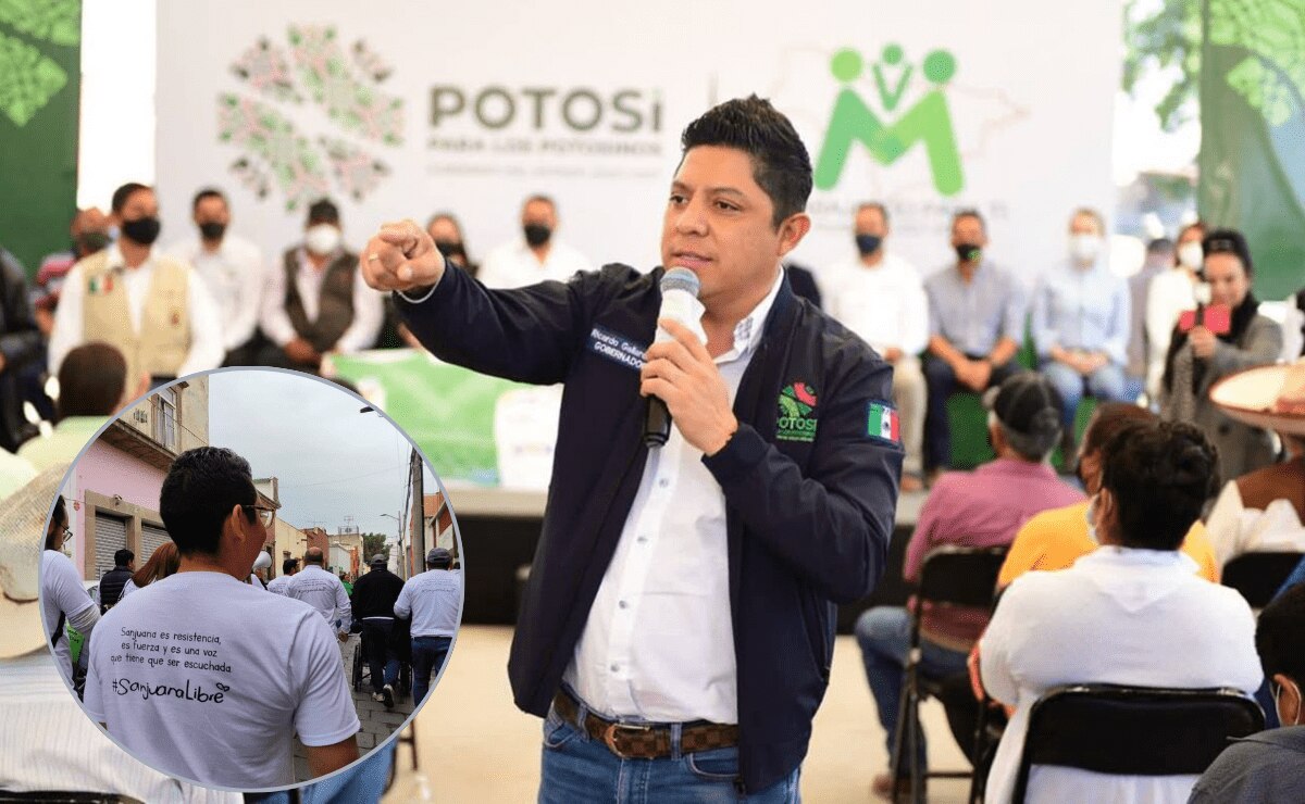 El gobernador de SLP recalcó que su gobierno es humanitario por lo que se buscará la forma de apoyar a Sanjuana y su familia. Foto: Especial