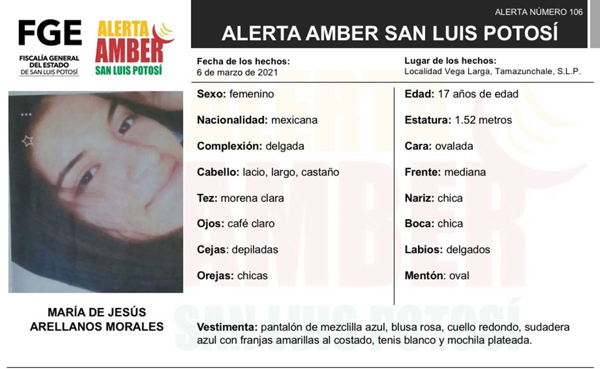 Activan Alerta Amber para localizar a joven de 17 años en Tamazunchale 