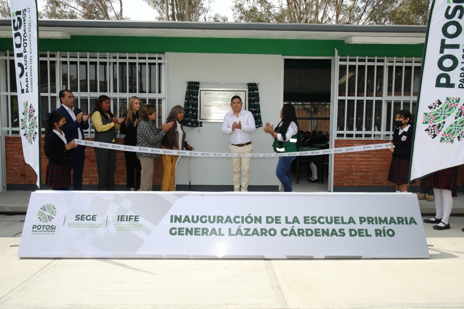 Con inversión de 200 mdp, arranca Ricardo Gallardo entrega de nuevas escuelas en SLP