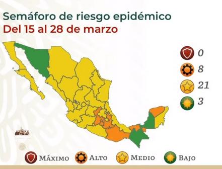 Ssa anuncia que San Luis Potosí estará en semáforo amarillo a partir de este lunes
