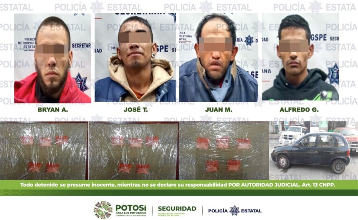 7 detenidos, 80 dosis de droga y dos vehículos, saldo de operativo en colonia del Llano