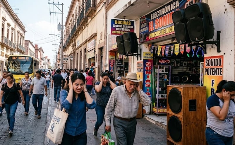 Más de 10 sanciones por contaminación auditiva se aplican a comercios de la capital de SLP cada fin de semana
