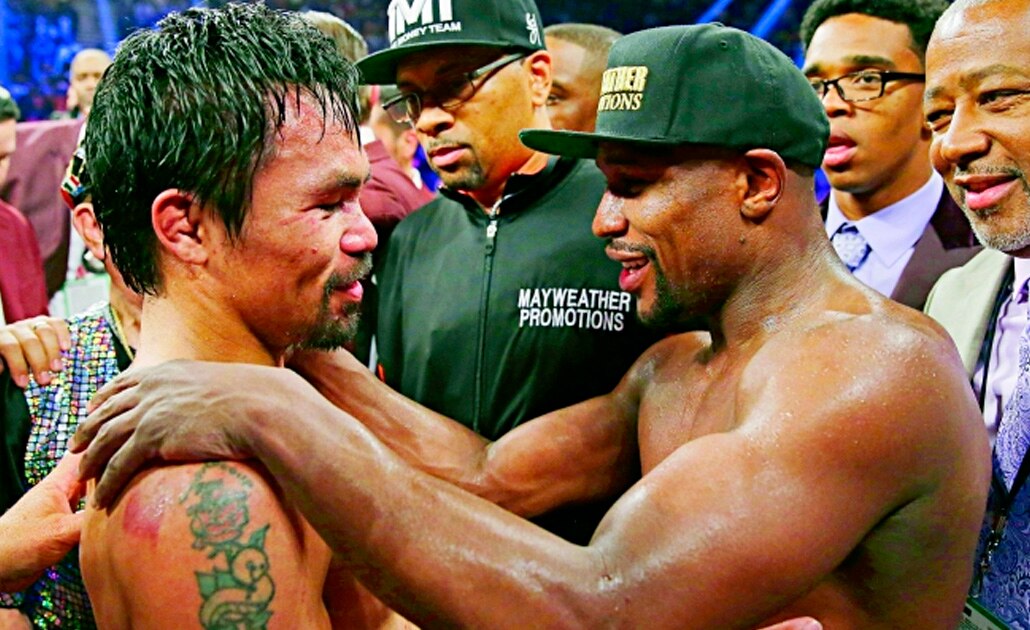 Pelean Mayweather y Pacquiao en redes sociales 