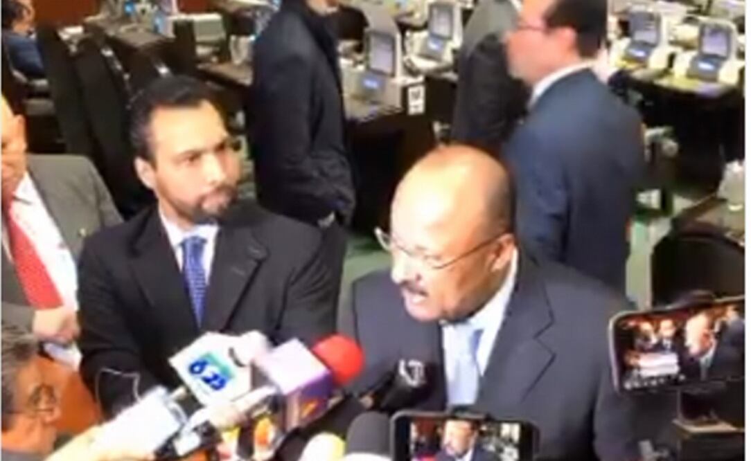 René Juárez, coordinador del grupo parlamentario del PRI en San Lázaro. Foto: Captura de pantalla