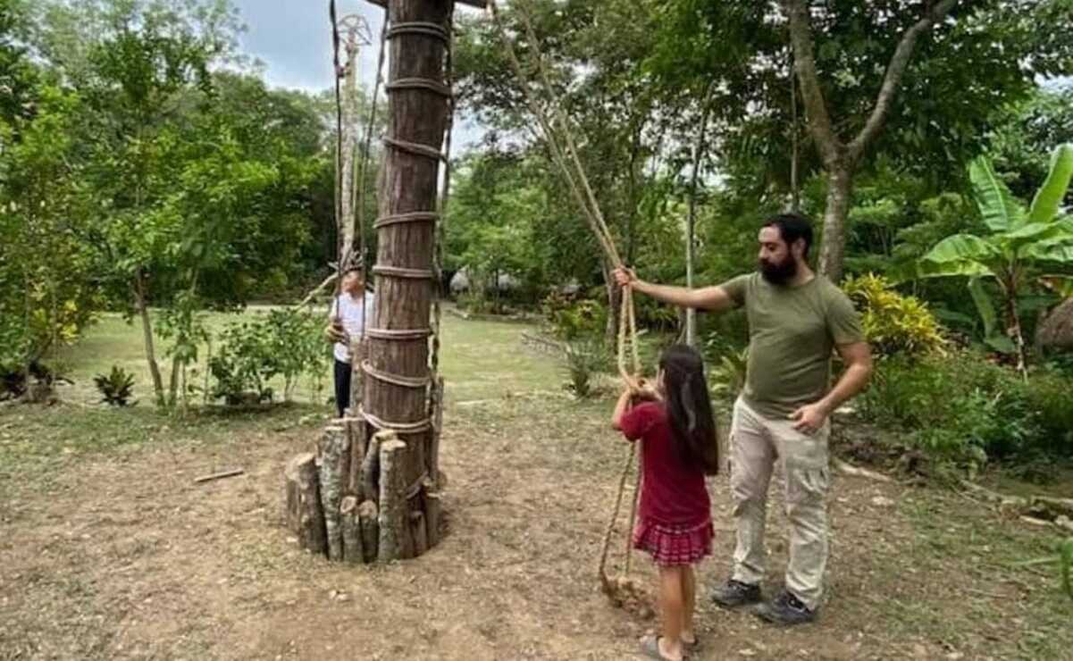Inician en la Huasteca rodaje de cortometraje sobre voladores de Tamaletom y la primera mujer que rompe esquemas
