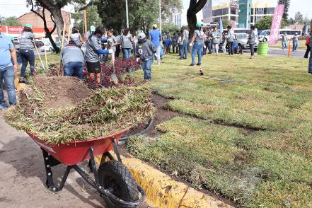 Grupo Senda y gobierno municipal rehabilitan Glorieta Revolución