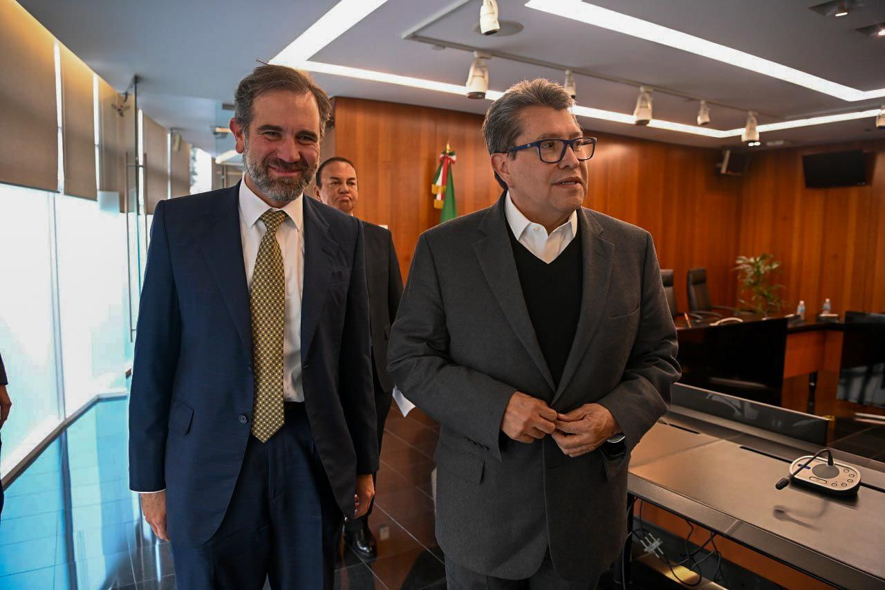 Ricardo Monreal Ávila, presidente de la Jucopo se reunió de manera privada con consejeros del INE está tarde en el Senado de la República / Foto: Victoria Valtierra Cuarto Oscuro