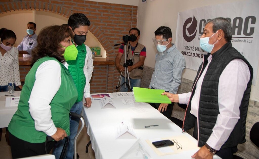 Leonor Noyola se registra como candidata del PVEM y PT a la alcaldía de Soledad