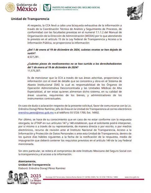 Este año se ha triplicado el número de recetas no surtidas en todos los institutos del sector Salud con respecto al año pasado, señaló Frida Romay, coordinadora del colectivo Cero Desabasto, en entrevista con EL UNIVERSAL.
