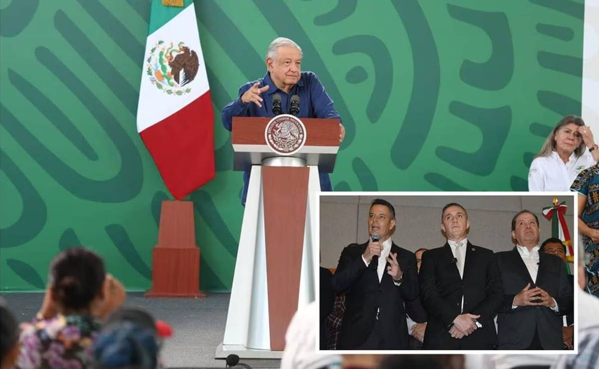 El presidente López Obrador habló sobre la alianza de expriistas en apoyo a la candidatura de Claudia Sheinbaum rumbo a la presidencia / Foto: Gabriel Pano y Eduardo Castañeda. EL UNVERSAL