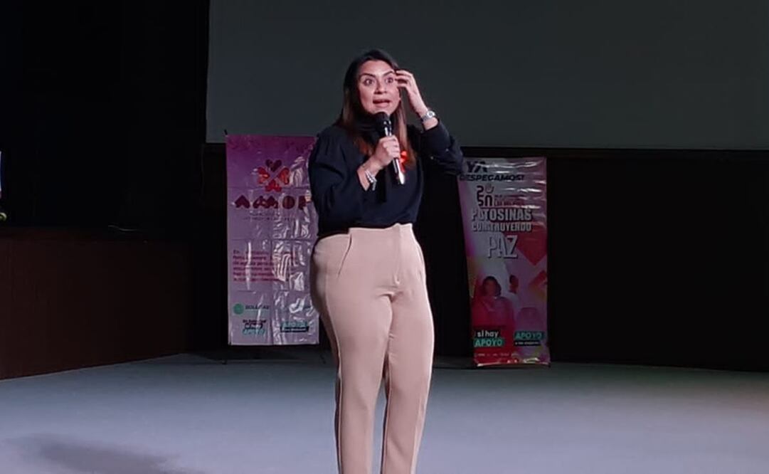 ¿Por qué llamarle violencia digital y no ‘porno venganza’?, reflexiona Olimpia Melo en SLP. Foto: Regina Arellano