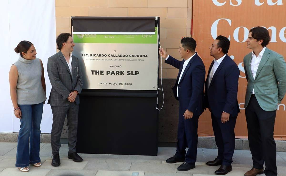 Luego de cinco años, inauguran con Gallardo de anfitrión el centro comercial “The Park” en SLP
