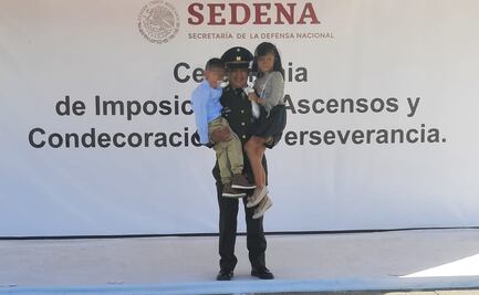 Con felicidad y tiempo, así vive el Día del Padre un militar del Ejército Mexicano