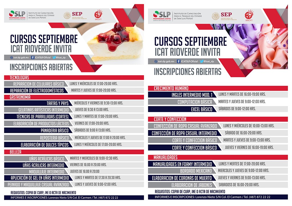 ICAT realizará cursos y talleres en Rioverde 