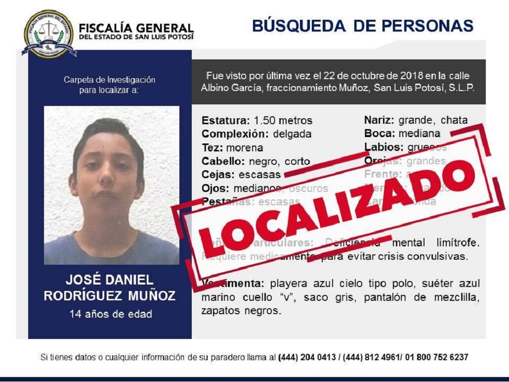 Localizan a José Daniel Rodríguez