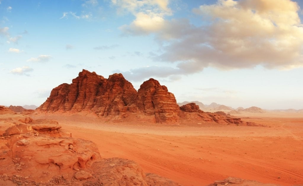El desierto de Wadi Rum es el Planeta Jedha. Foto: iStock