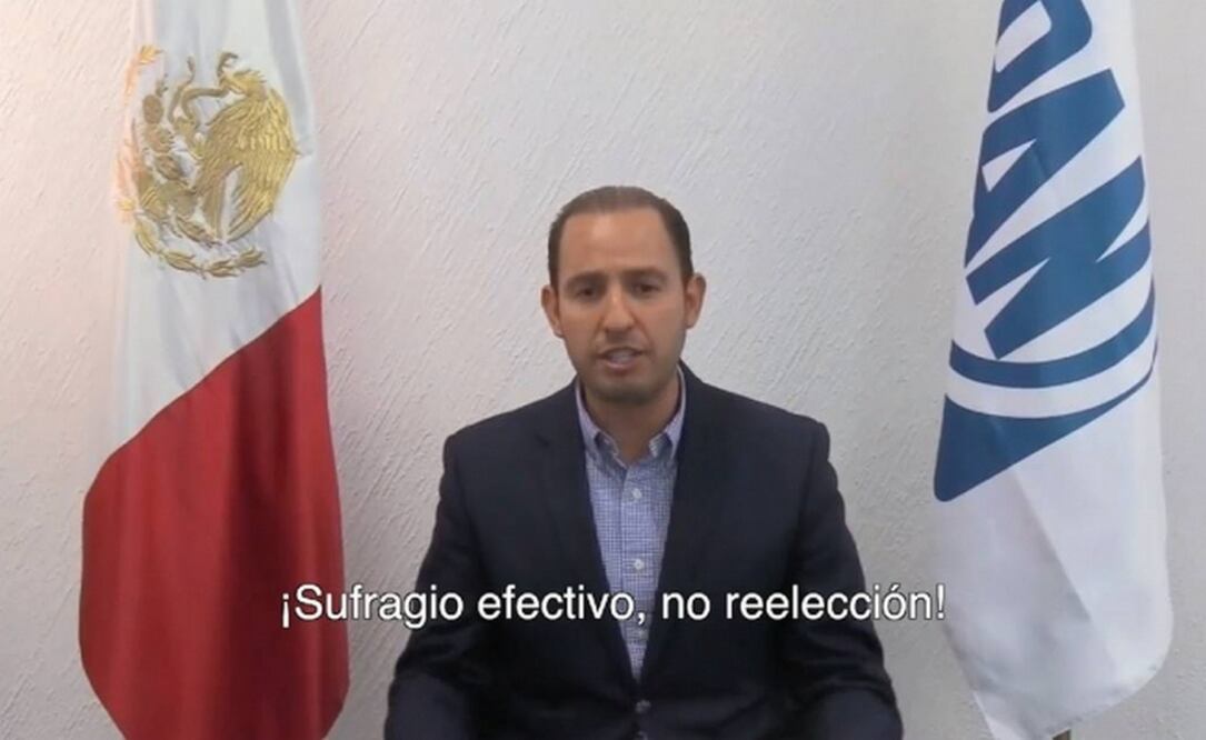 El presidente nacional del PAN, Marko Cortés. Foto: Especial