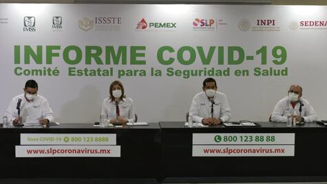Rebasa San Luis Potosí los 41 mil casos de Covid-19