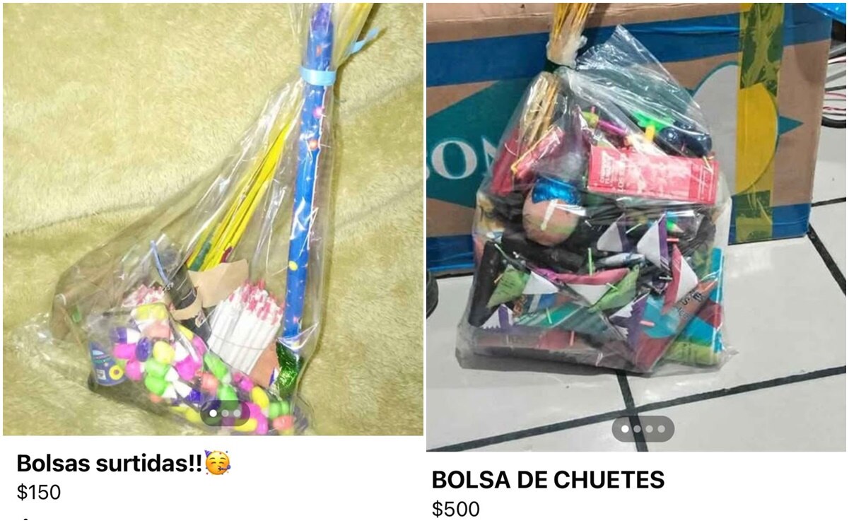 La venta ilegal de pirotecnia en SLP ha sido detectada de forma recurrente en redes sociales. Fotos: Especiales