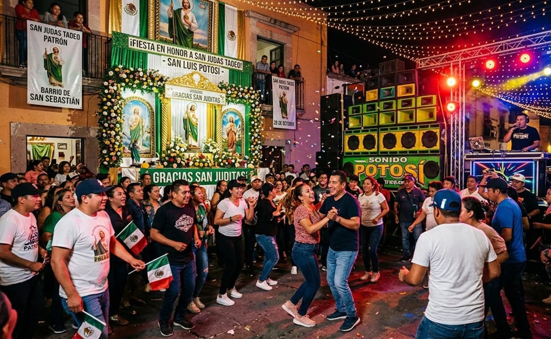 Pide Arzobispado no relacionar la devoción a San Judas Tadeo con bailes callejeros. Imagen: Generada con IA