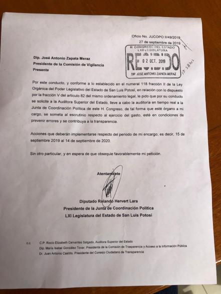 Edson Quintanar “no teme” auditoría a su ejercicio como presidente de JUCOPO 