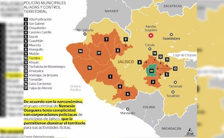 “El Mencho” contaba con un corredor de protección policial; este es el mapa 