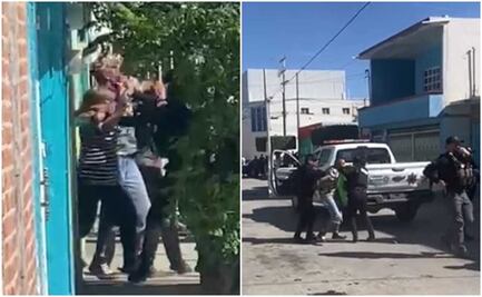VIDEO. Entre jalones y golpes, detienen a presunto asaltante en un domicilio de Soledad