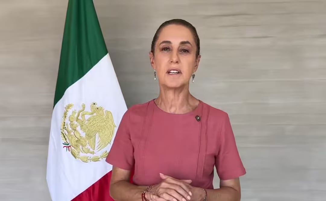 Claudia Sheinbaum informa que asistirá a la final del Mundial de Futbol a EU. Foto: Captura de video