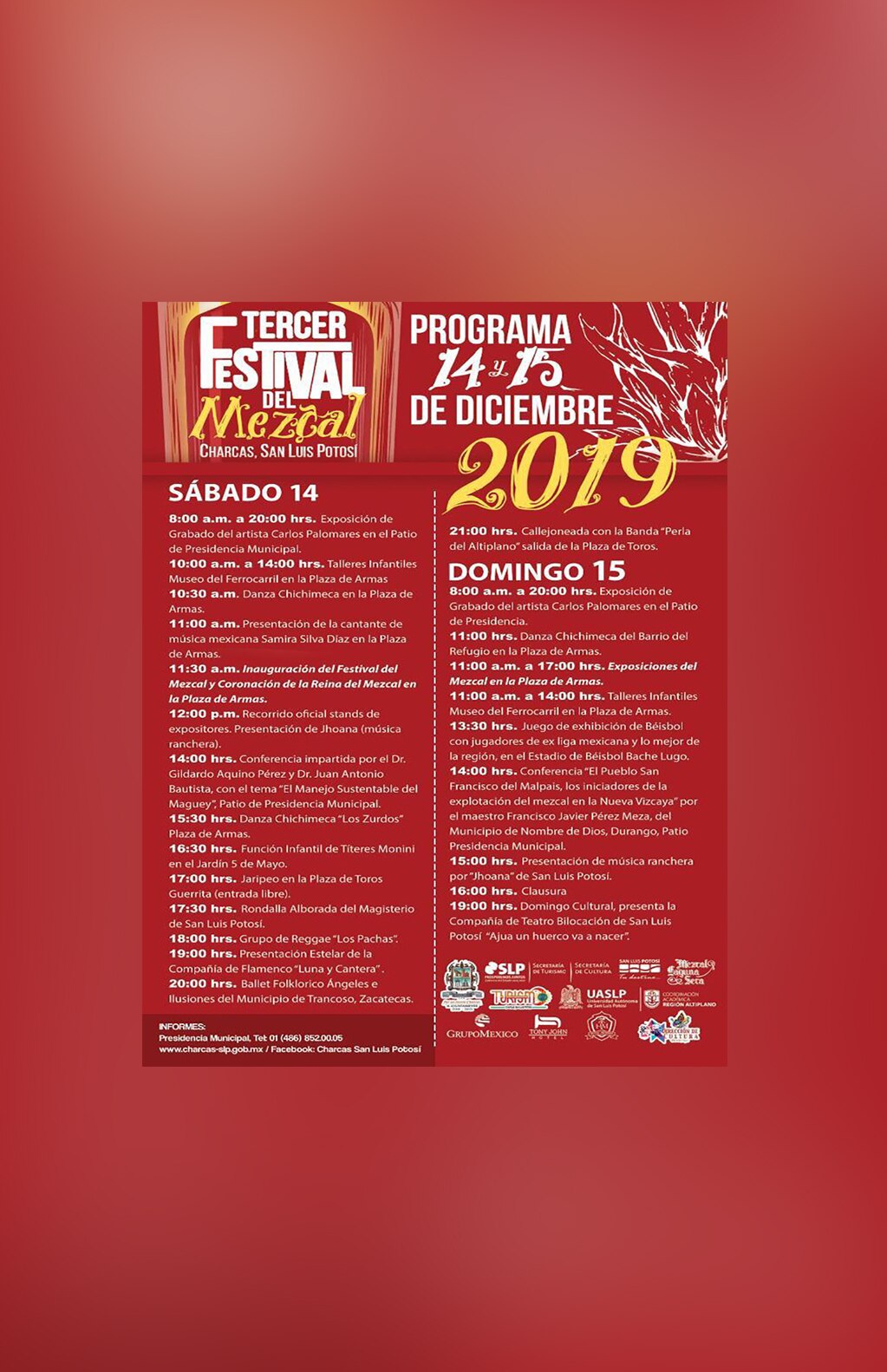 Charcas invita al Festival del Mezcal