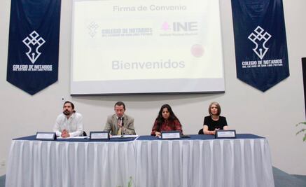 Signa INE convenio con Colegio de Notarios del Estado