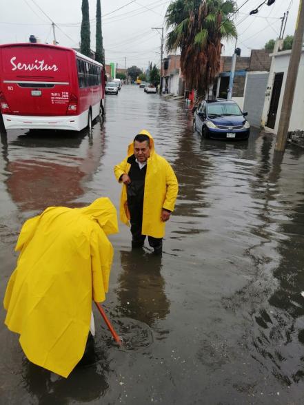 Intensa lluvia en Soledad provoca 15 cierres a la circulación en SLP