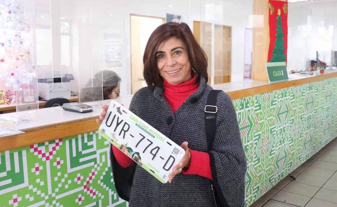 Placas gratis en 2026 en San Luis Potosí. Foto:  Especial