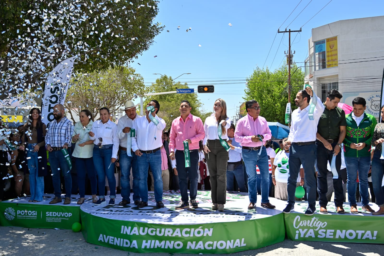 Entrega Gallardo obras de la avenida Himno Nacional; se invirtieron 131 mdp en la renovación