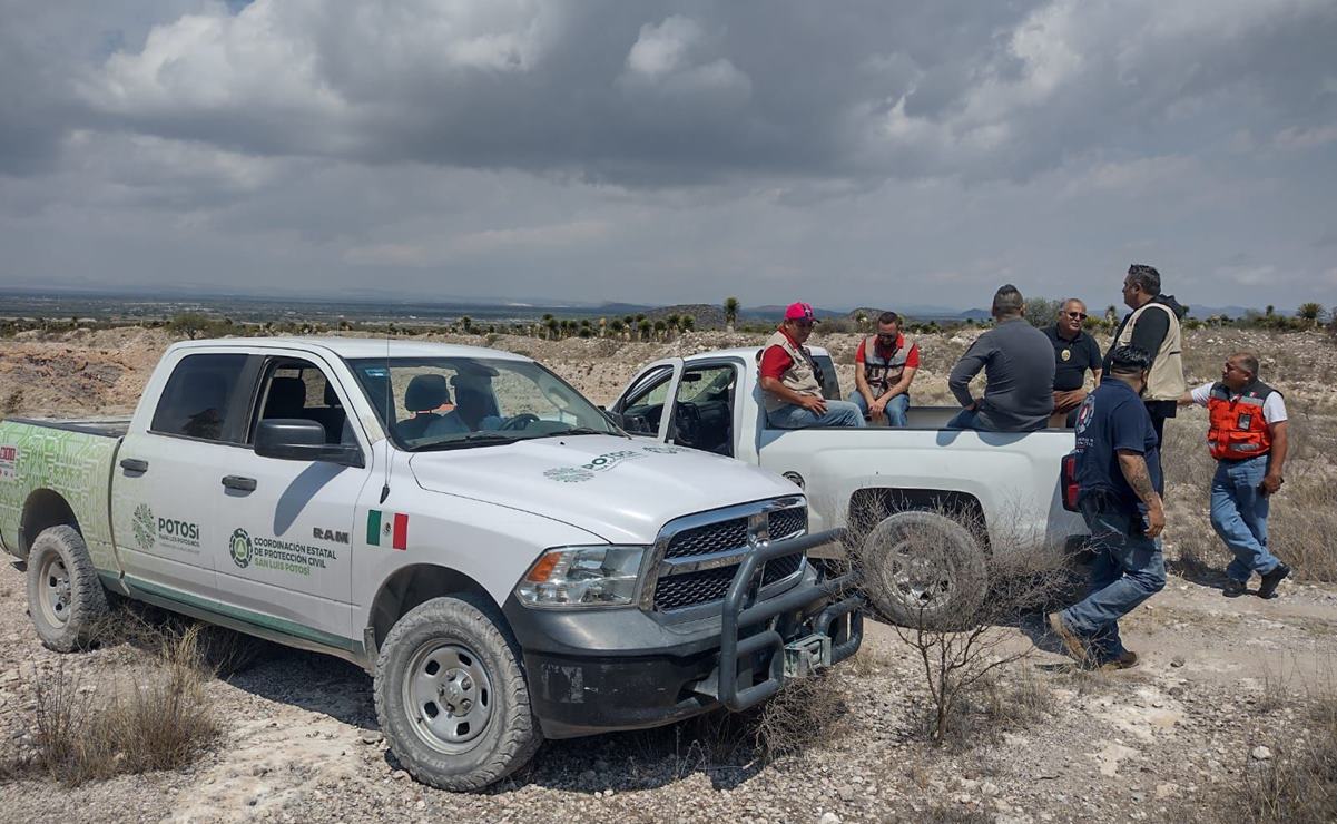Localizan a 29 peregrinos que estaban extraviados en Soledad. Foto: Protección Civil