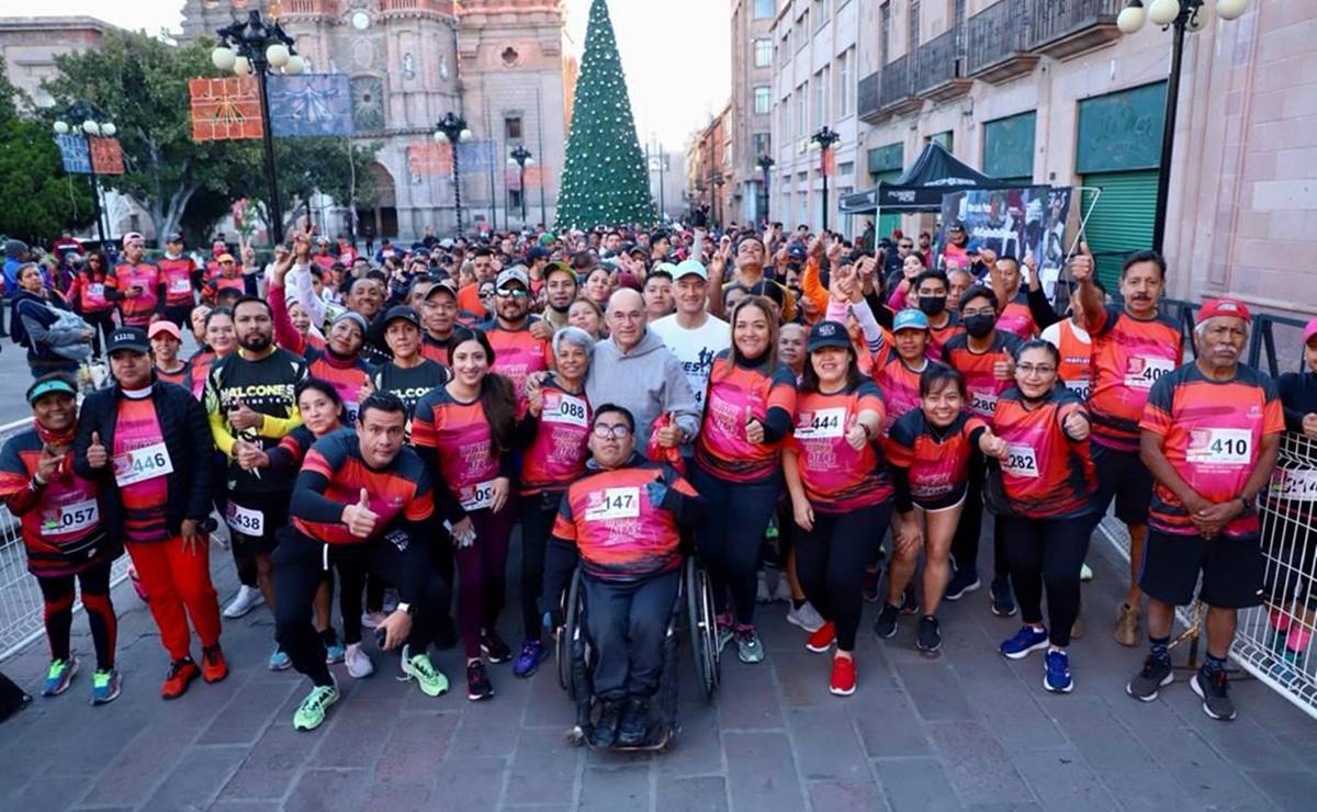 Así se vivió la carrera atlética con causa “Que Nadie se Quede Atrás” en SLP