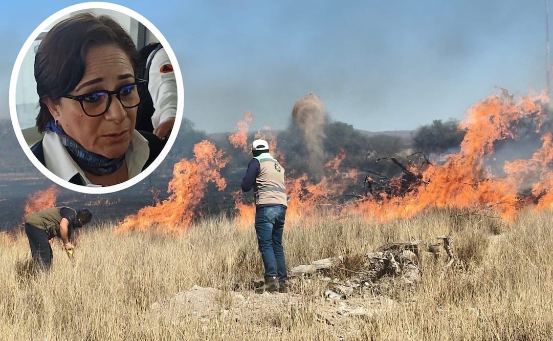 Protección Civil federal alerta por incendios forestales en SLP. Foto: EL UNIVERSAL