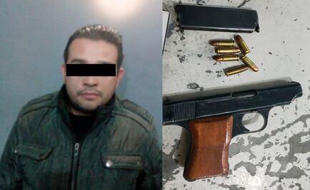 Detienen a sujeto con arma de fuego en Soledad
