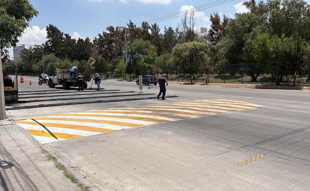 Topes en Chapultepec. Foto: Especial
