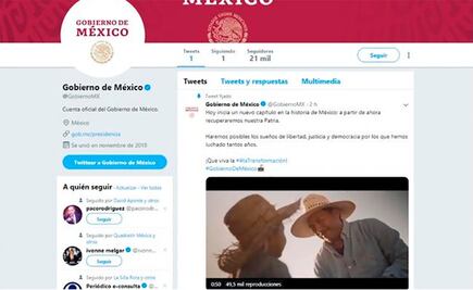 Este es el primer tuit del gobierno de AMLO