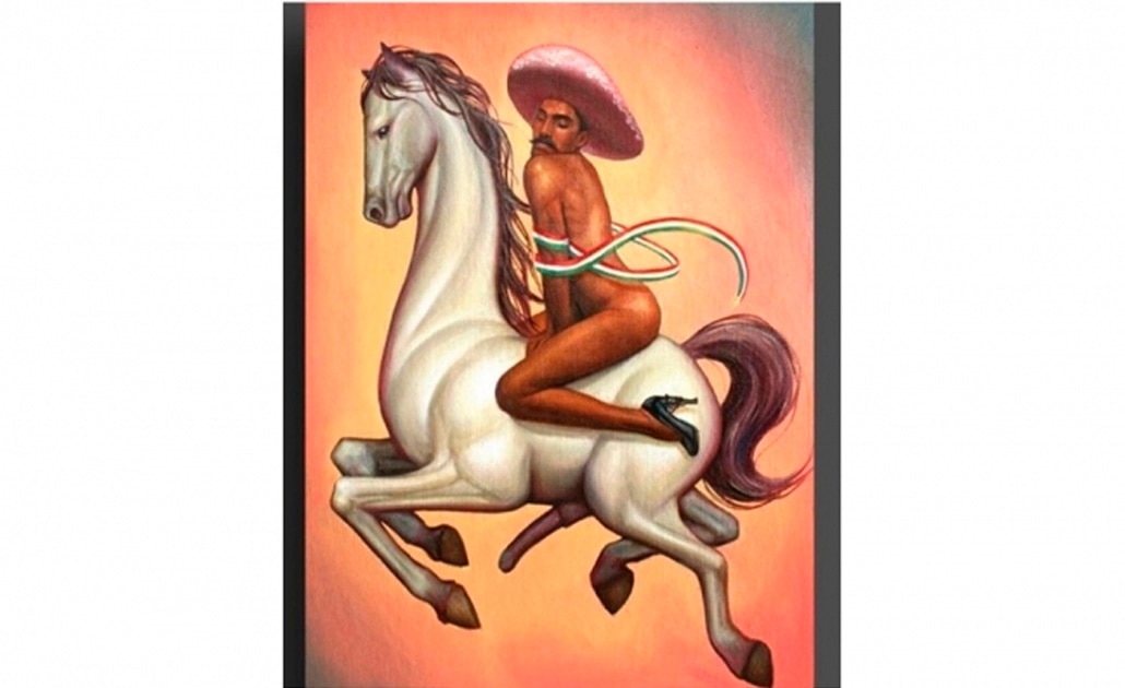 Héctor Suárez Gomís aplaude pintura de Zapata feminizado