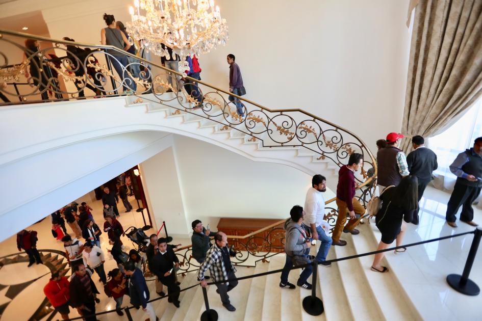 Escasas obras de arte en Los Pinos