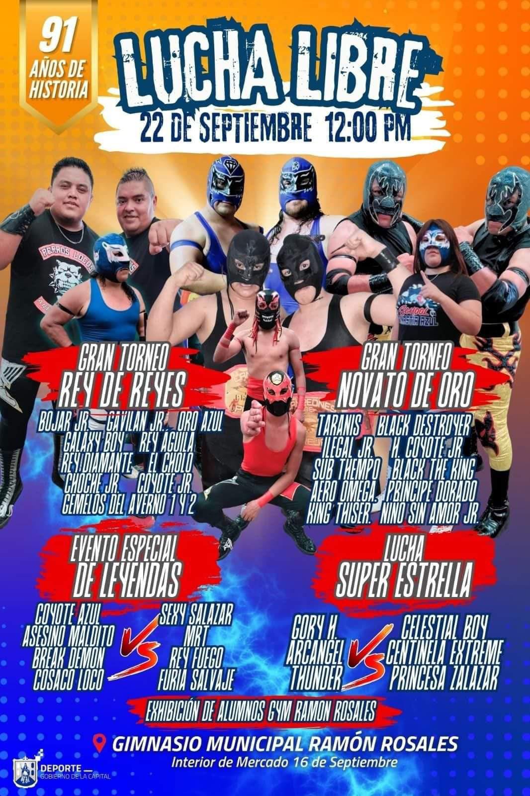 Cartel de la función especial de lucha libre SLP